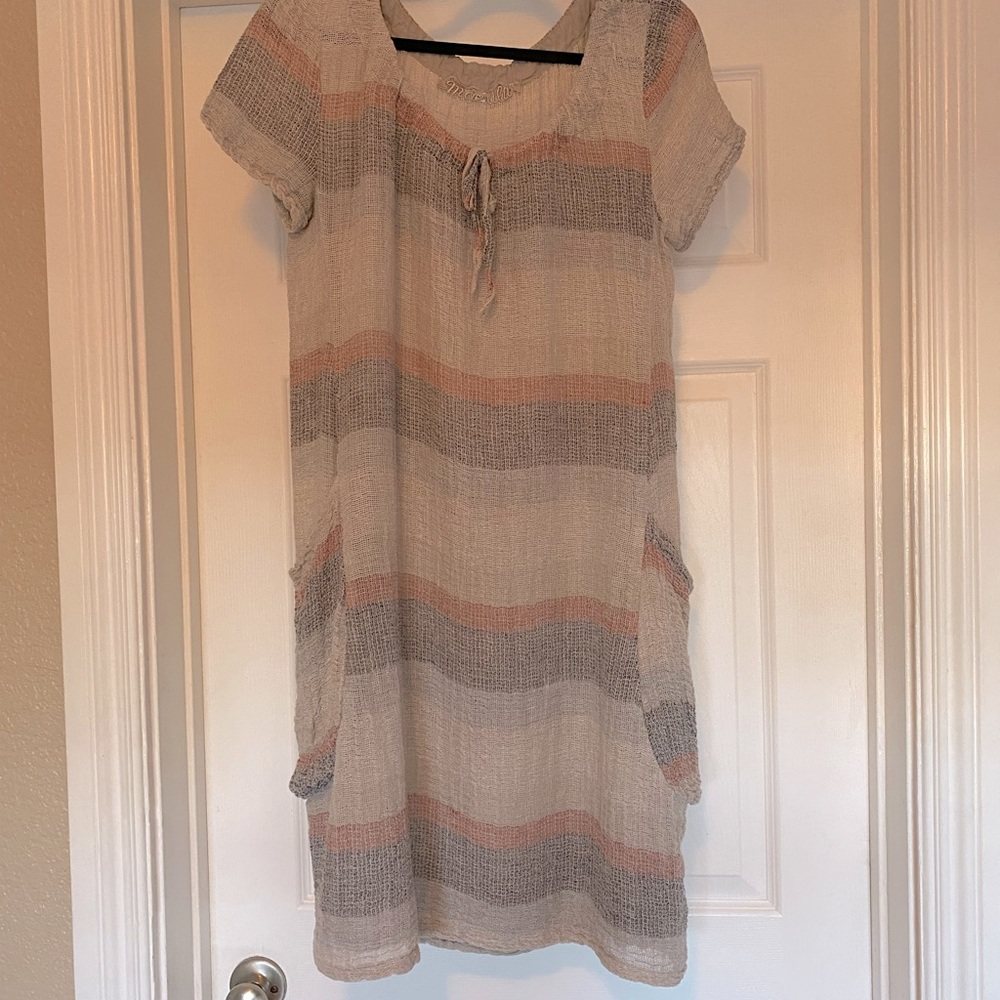 Marila light woven cover up.